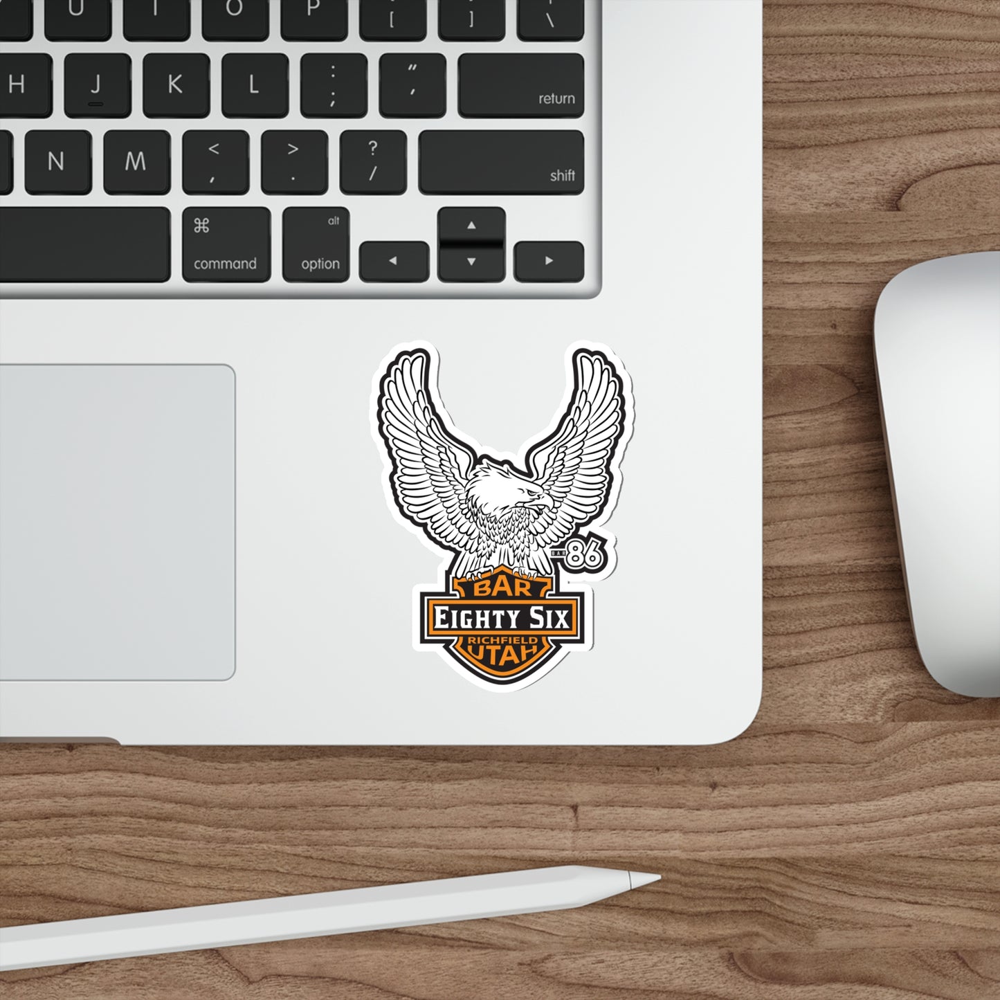 Die-Cut Bar Eighty Six Eagle Sticker