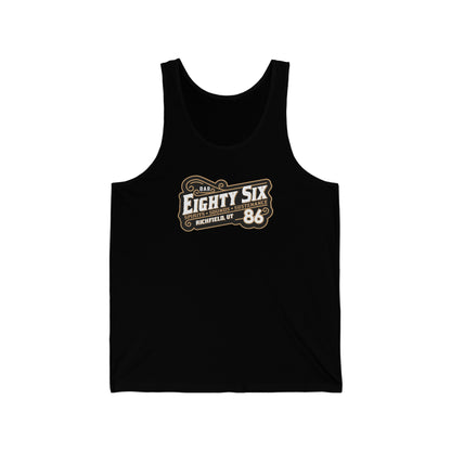 Unisex Jersey Tank with Bar 86 Logo