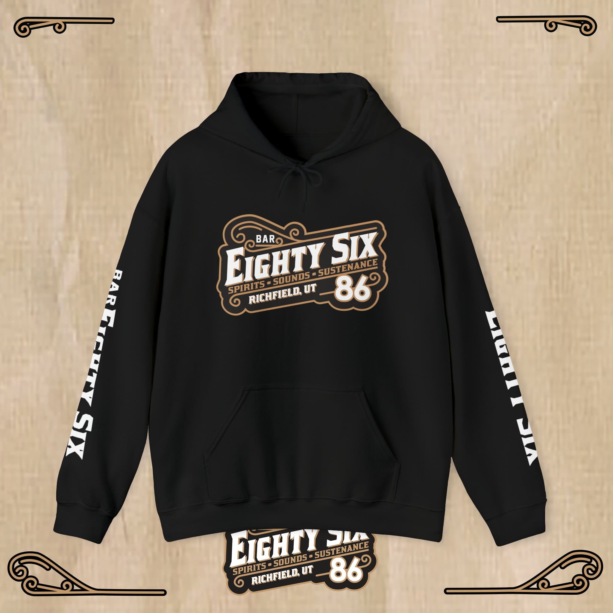 Unisex Logo Hooded Sweatshirt – BAR 86 Merch