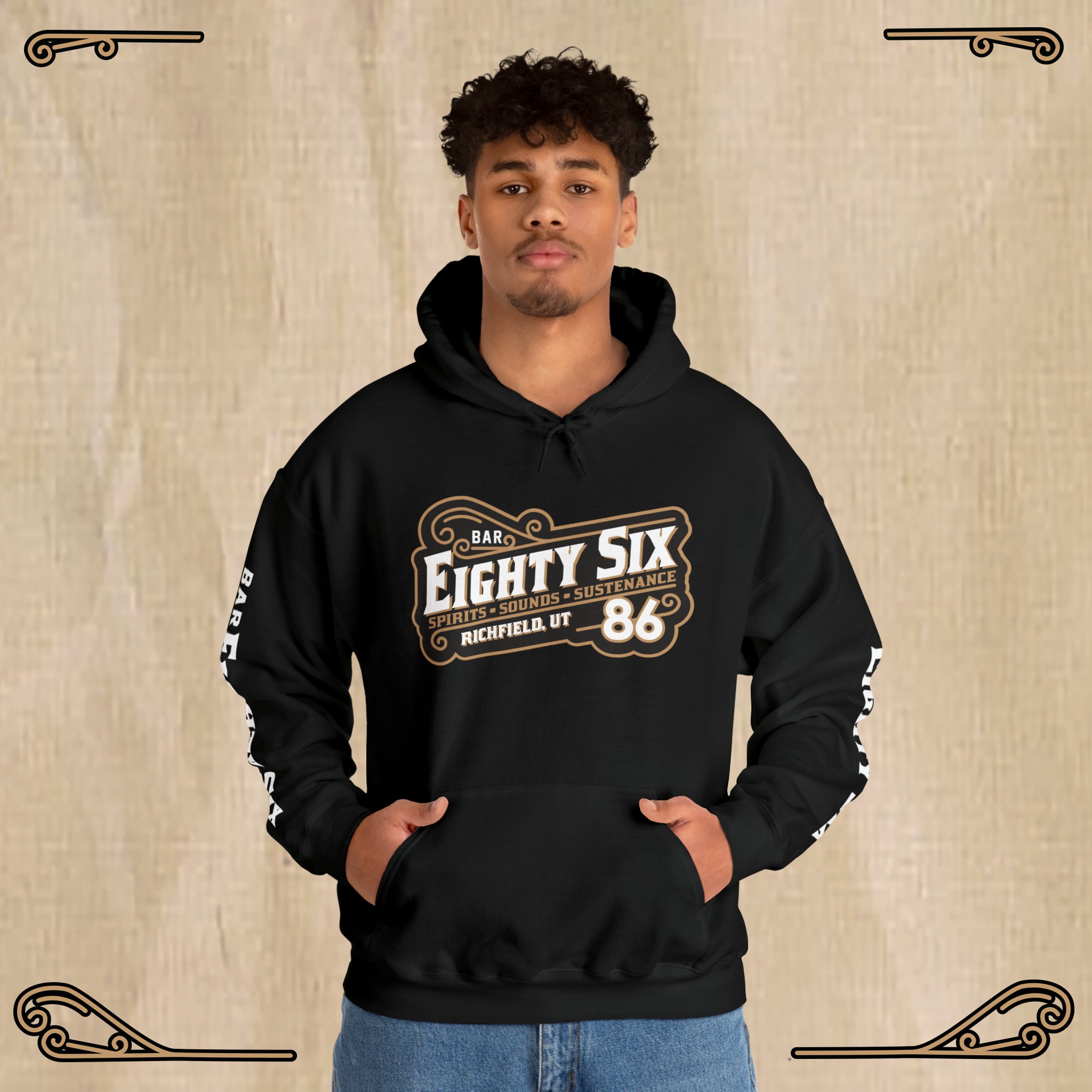 Unisex Logo Hooded Sweatshirt – BAR 86 Merch