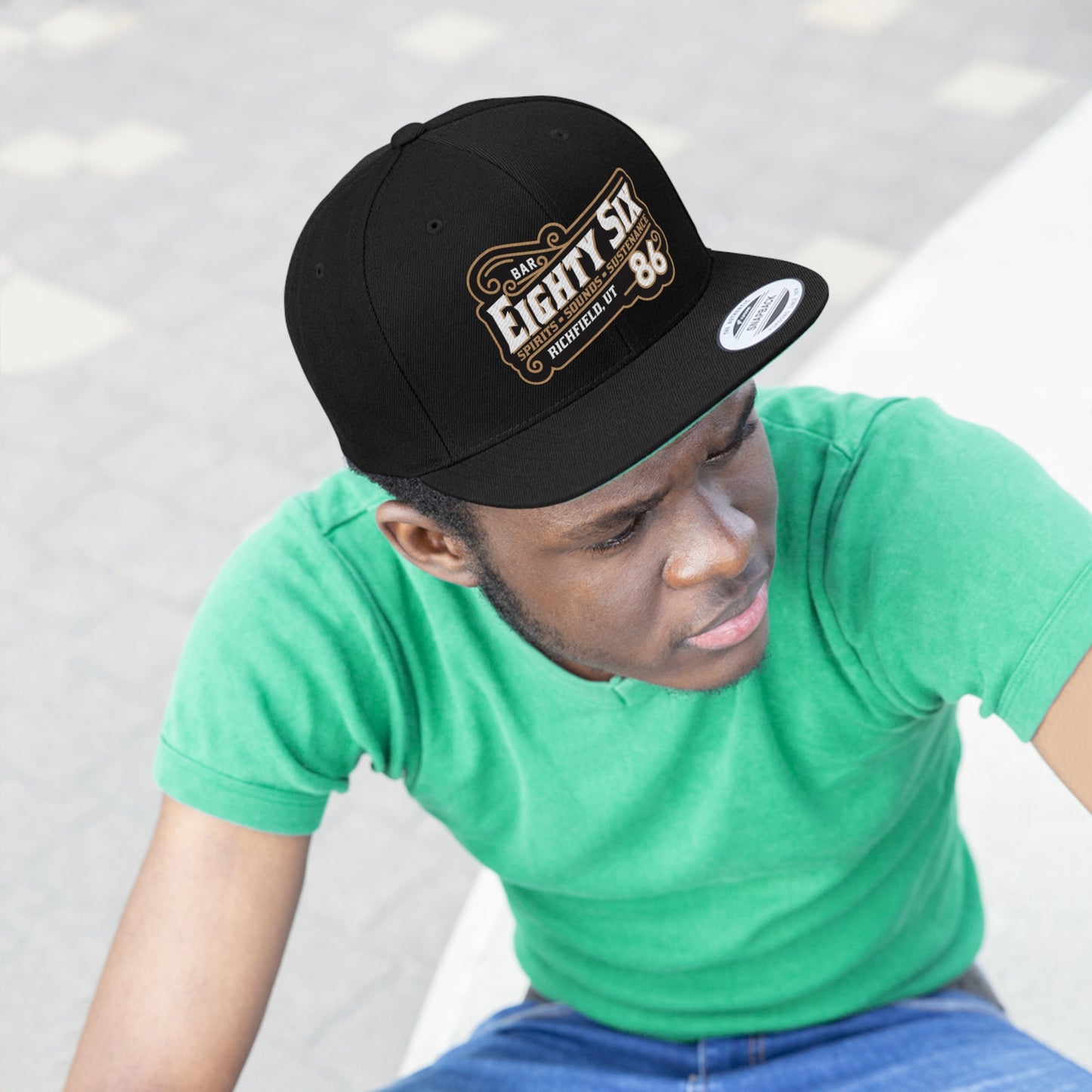 Snapback Hat with Embroidered Logo